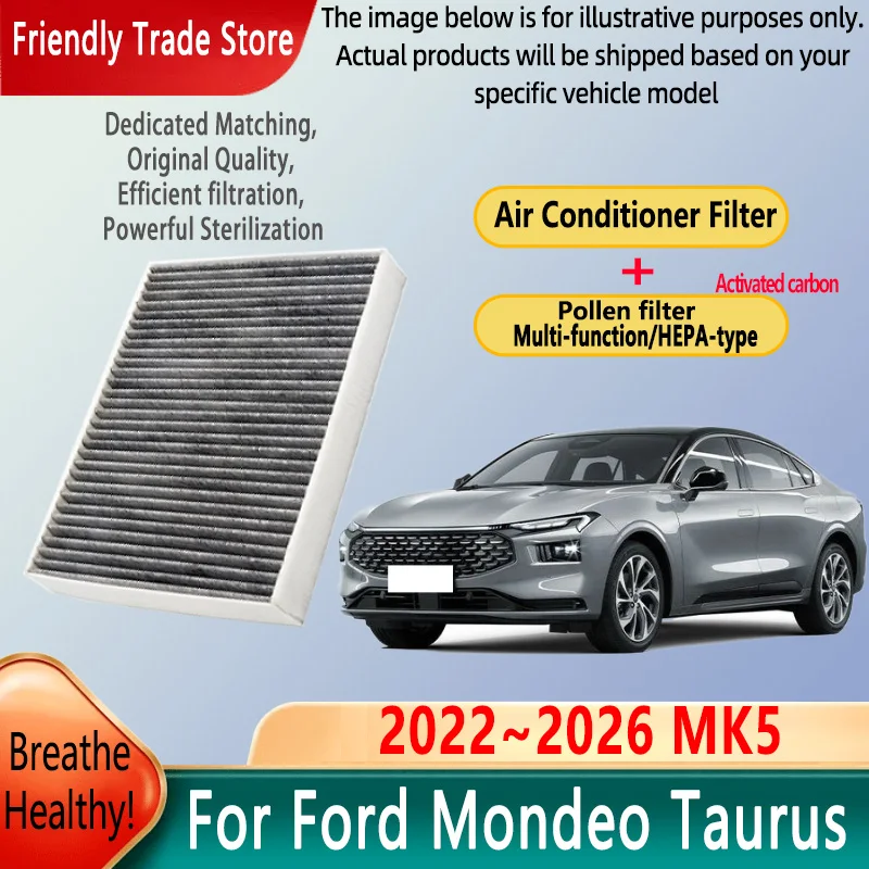 

Автомобильные аксессуары для Ford Mondeo Taurus 2022 ~ 2026 MK5 Фильтр для кондиционера Салонный фильтр с комплектом для замены активированного угля
