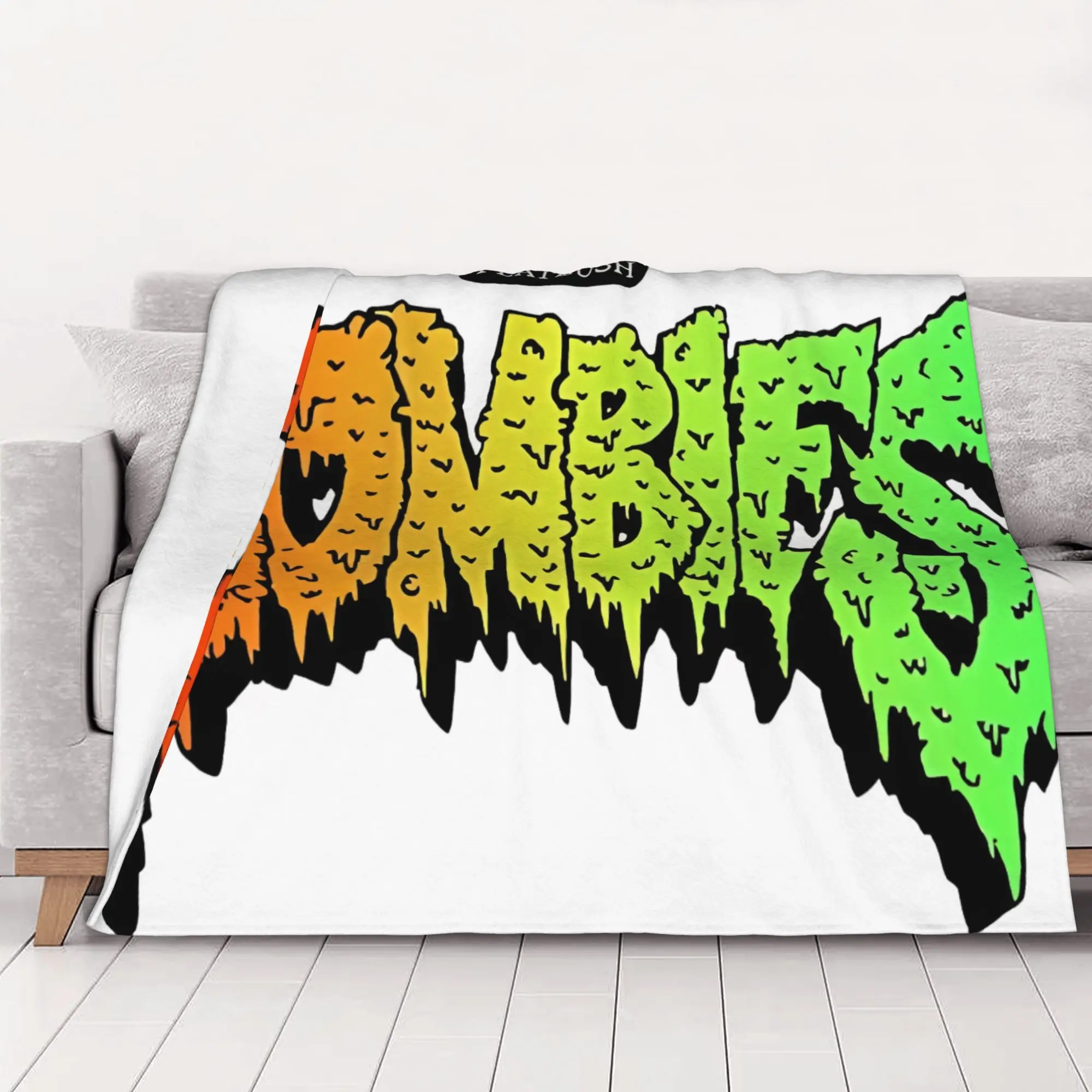 1PC Room Decor Zombies Attack Now Vector Edition Blanket Throw Blanket New the robzombie Novelty Warm Blanket All Season