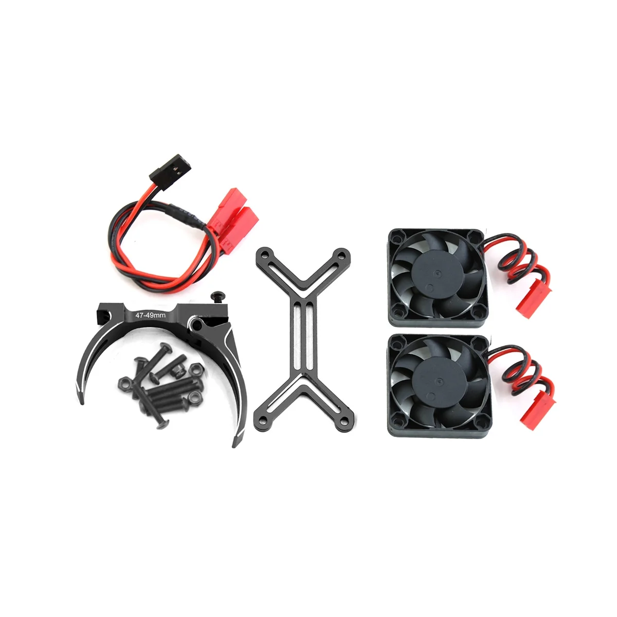 

4985 1717 Motor Heat Sink Dual Cooling Fan Heatsink for 1/5 XRT Arrma Kraton RC Truck Car Upgrade Parts,4