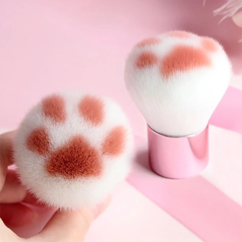 Cat Claw Makeup Brush, Pó de beleza, Face Blush, Escova de fundação profissional, Grandes cosméticos, Soft Make Up Brush