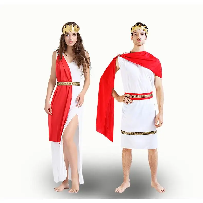 Halloween-Paare, rote Ahle, Bühnenspiel-Kostüm für Erwachsene, alte chinesische Kleidung, Eup-Ball-Thema, erschwingliche ethnische Damenbekleidung