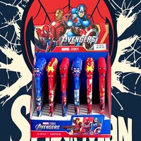 6/36pcs superhero Spider-Man erasable pen cartoon press neutral pen friction blue water pen 0.5 student stationery wholesale
