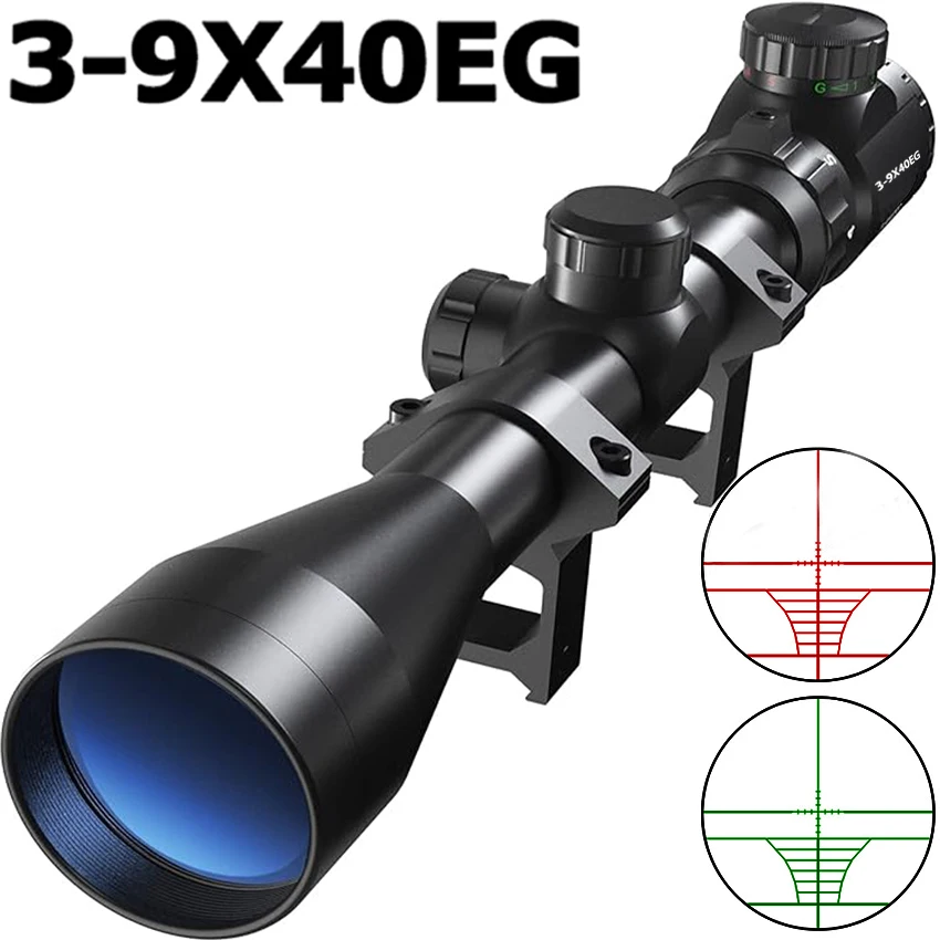 

Hunting 3x9x40 Scope for Carbine Tactical Rifle Scopes Optical Airsoft Pistol Gun Telescopic Sight Airsoft Equipments Ar15