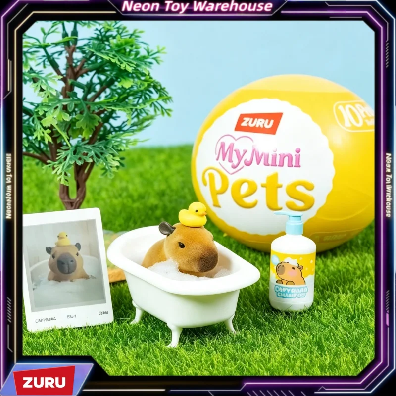 ZURU My Mini Pets Surprise Blind Ball Cute Animal Figures Mystery Capsule Collectible Kawaii Toy Kids Birthday Gift Party Favor