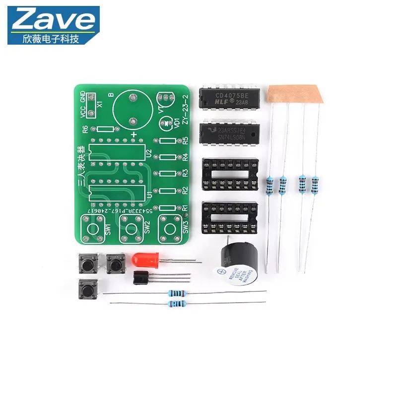3-Person Voting Machine Soldering Kit, DIY Electronic Assembly & Welding Spare Parts for Experiment