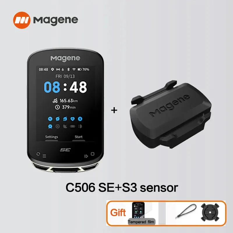 Magene GPS Fietscomputer C506 SE Navigatie WiFi Snelheidsmeter Fietsen Digitale Stopwatch 2.4 Kilometerteller Bluetooth Ant Indoor