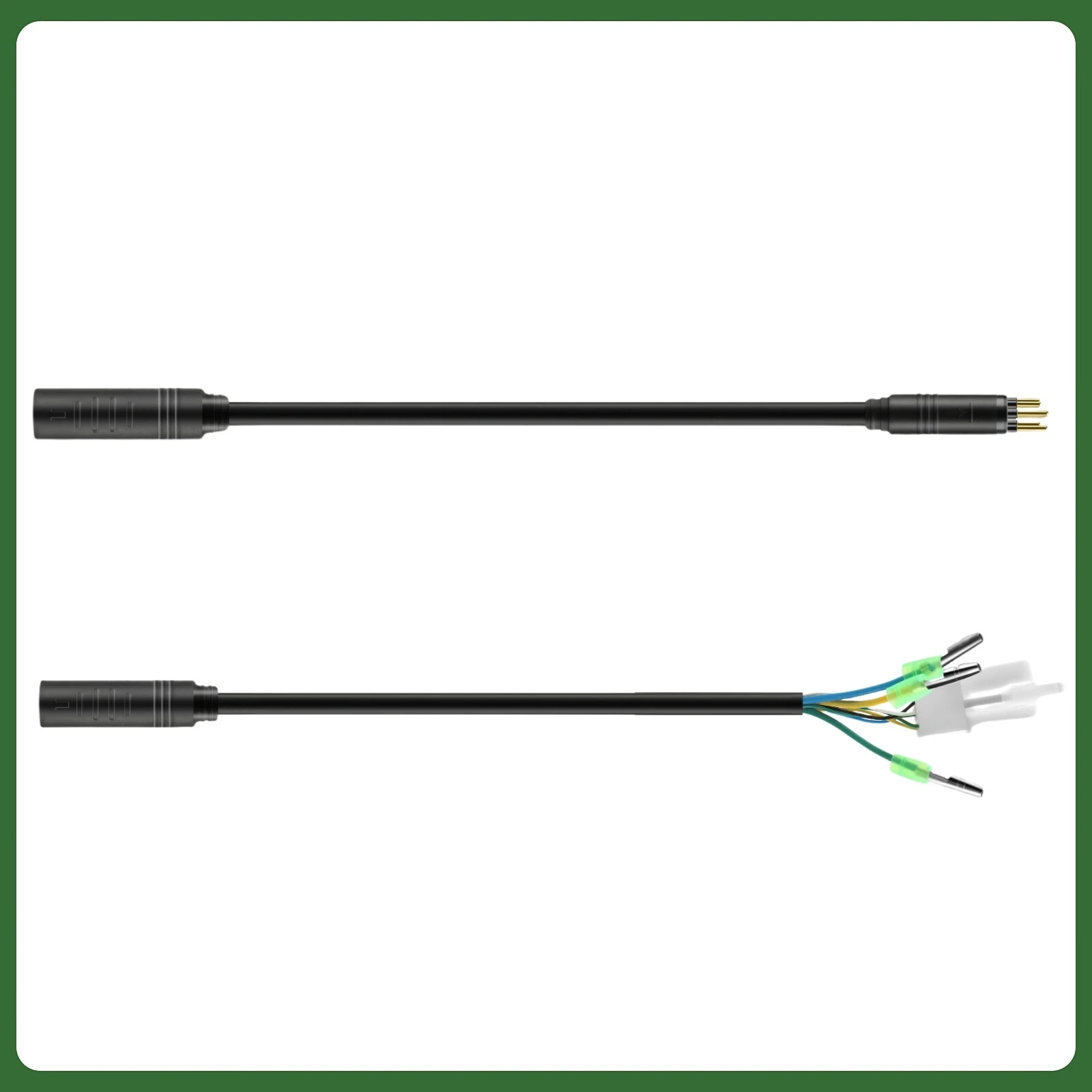 9 Pin Electric Bike Motor Cable, Wheel Motor Extension Cable for E Bike - Female to Male Wire, Electric Bike Accessory