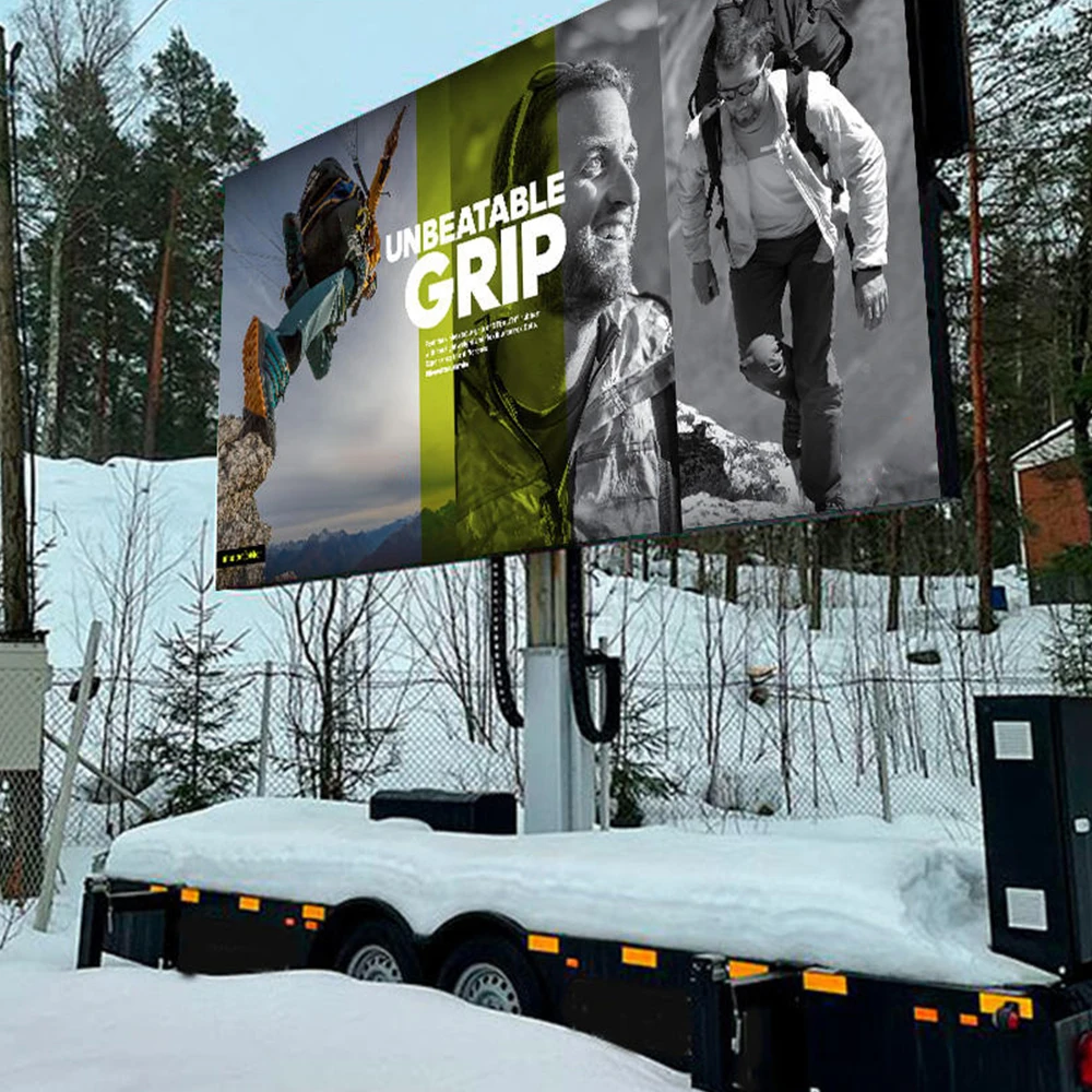 Outdoor Foldable Mobile Trailer LED Screen Digital Advertising LED Signage Display