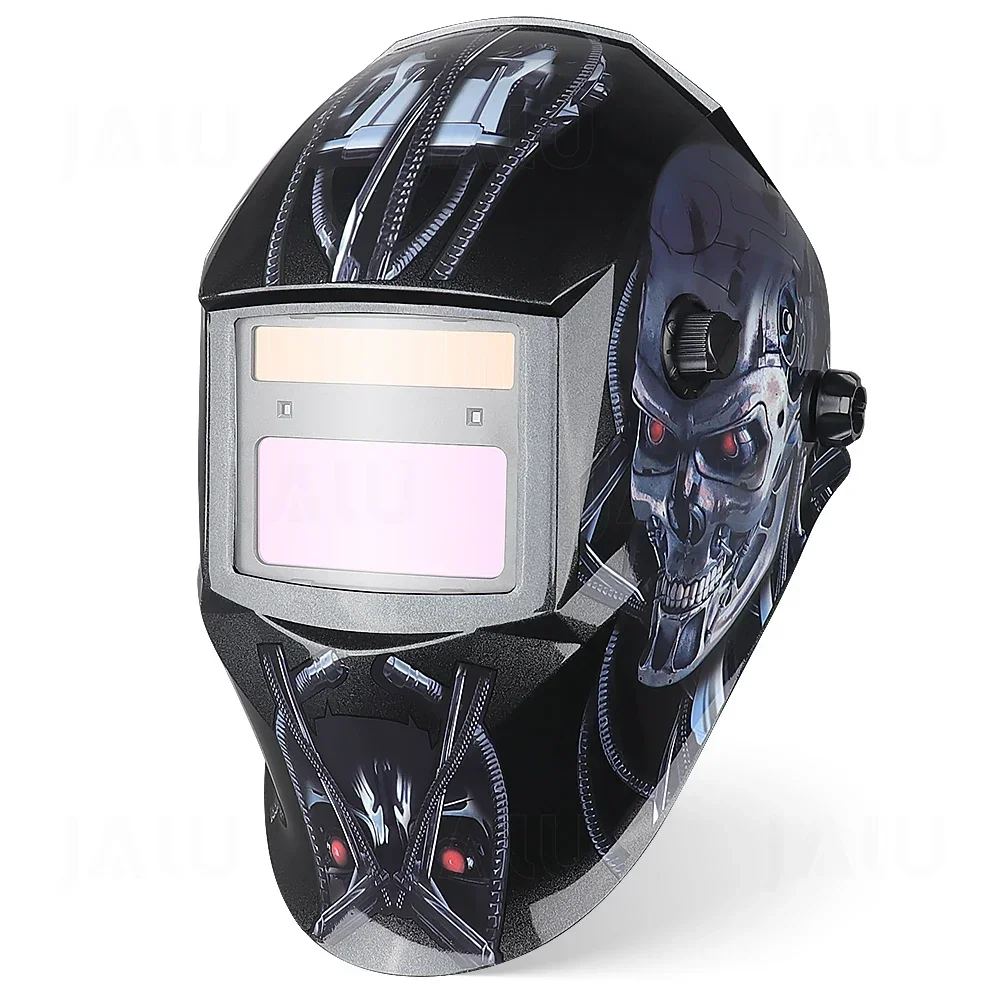 Maschera per casco per saldatura con oscuramento automatico Maschera per saldatura panoramica di grande visualizzazione ad energia solare Variabile