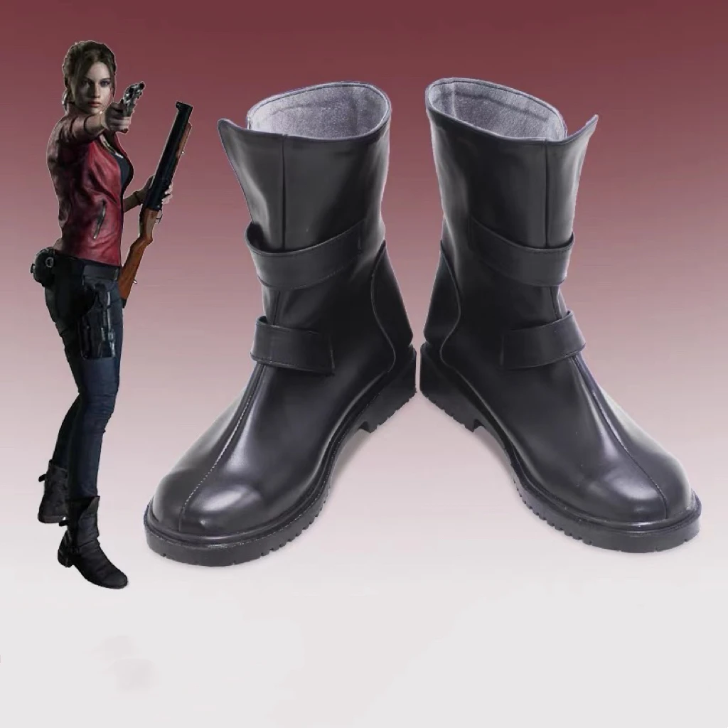 

Обувь для косплея Claire из игры RE2, ботинки, аксессуары для Хэллоуина и маскарада, женские аксессуары для косплея Claire