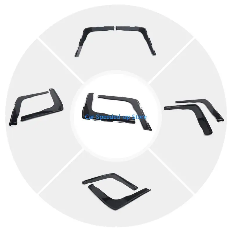 

X5XF Replacement Accessories Side Window Wind Deflectors Exterior Mount Window Vent Visors Rain Guards Rain Shield Vent Shade