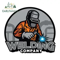 EARLFAMILY 13cm For Welder Working With Weld Helmet Window Fine Decal Personality Car Stickers Vinyl Car Wrap Decoration