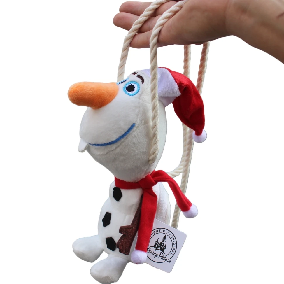 

6 шт., аниме, мультфильм «Холодное сердце», каваи, Олаф, сумка со снеговиком, милая сумка на плечо, очаровательные рождественские подарки, Олаф с рождественской шапкой