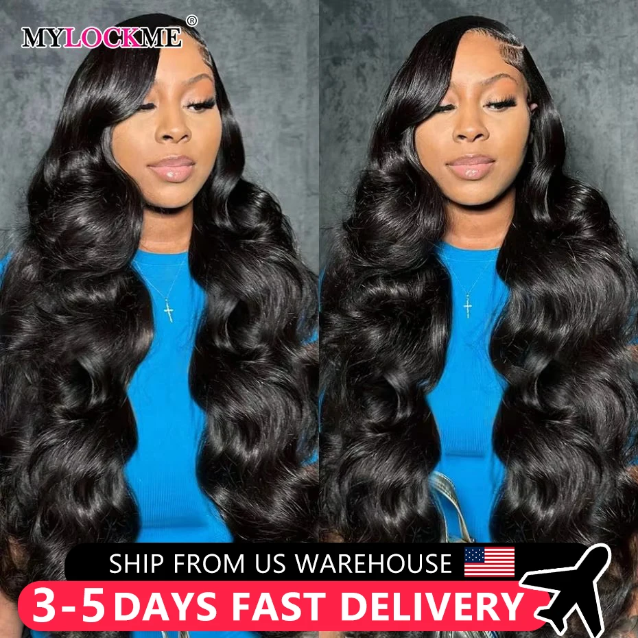 13x4 13x6 HD Transparent Lace Front Human Hair Wig Pre Plucked Brazilian Glueless Wig Body Wave 4x4 Lace Closure Wigs For Women