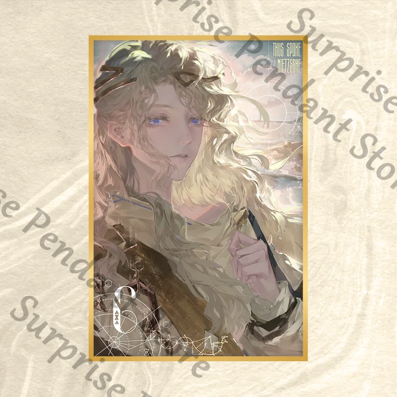 عكس: سلسلة 1999 لعبة ambitus 6 زملاء التخطيط الشخصي شارة صفيح قلادة ورق ملون مستوى مظهر عالي