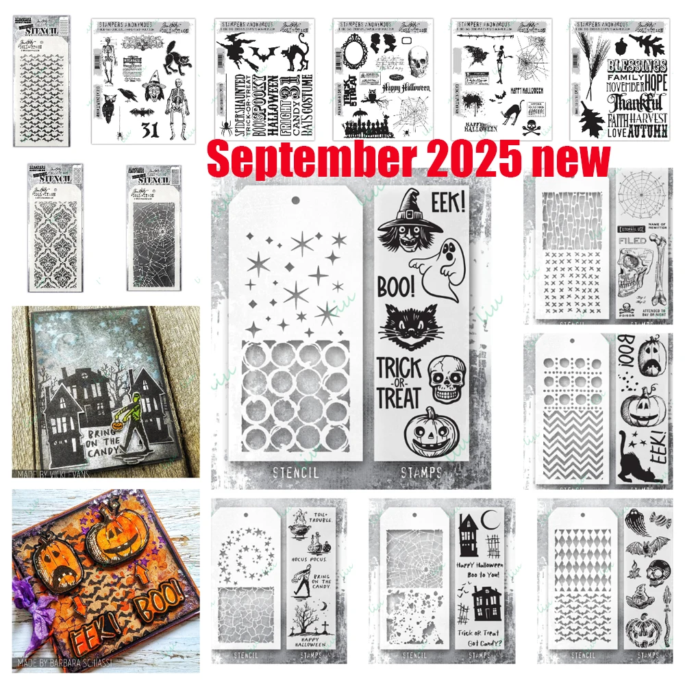 

Batground, Harlequin Metal Cutting Dies Stamps and Stencils for DIY Scrapbook Photo Album Handmade Halloween 2025 September New