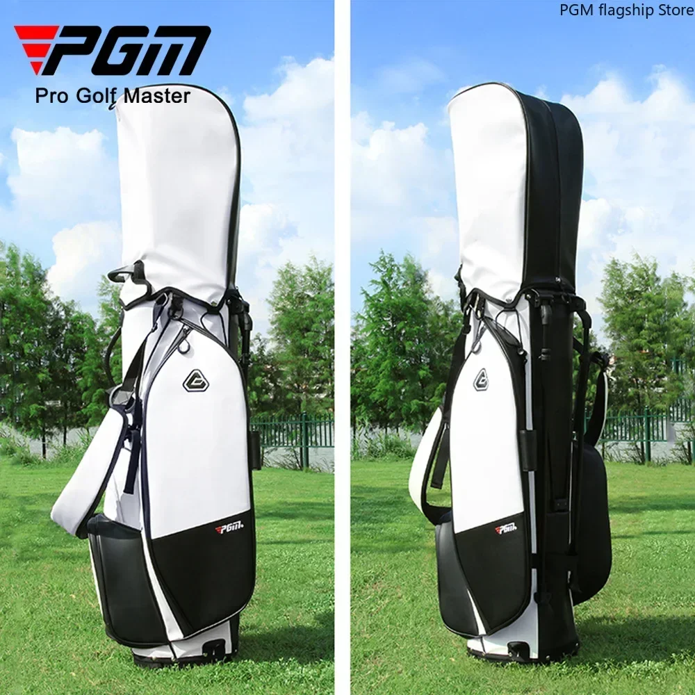 PGM Golf Bag Fully Waterproof Stand Bag Lightweight Can Hold A Full Set of Clubs Outdoor Club Bag Backpack QB073