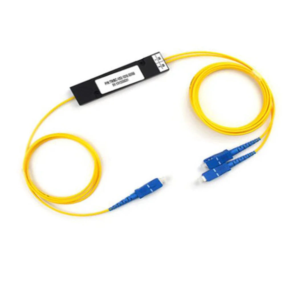 

Telecom grade PLC splitter SC A/UPC 1/2 PLC single-mode fiber splitter SC/UPC PCL cone splitter FBT box type splitter