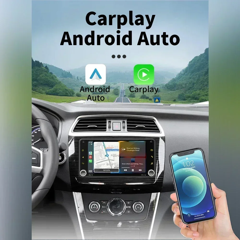 وحدة Autoradio الرئيسية 2Din راديو أندرويد لتويوتا لاندكروزر لاند كروزر LC 70 التقاط 2007-2024 Carplay 7 "سيارة الوسائط المتعددة لتحديد المواقع