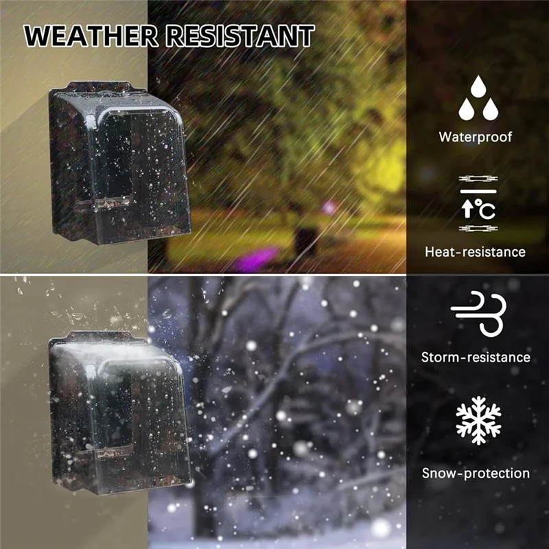 Cubierta de lluvia para timbre N82R, protector de agua transparente para timbre, Protector impermeable, accesorio de Control de acceso para timbre