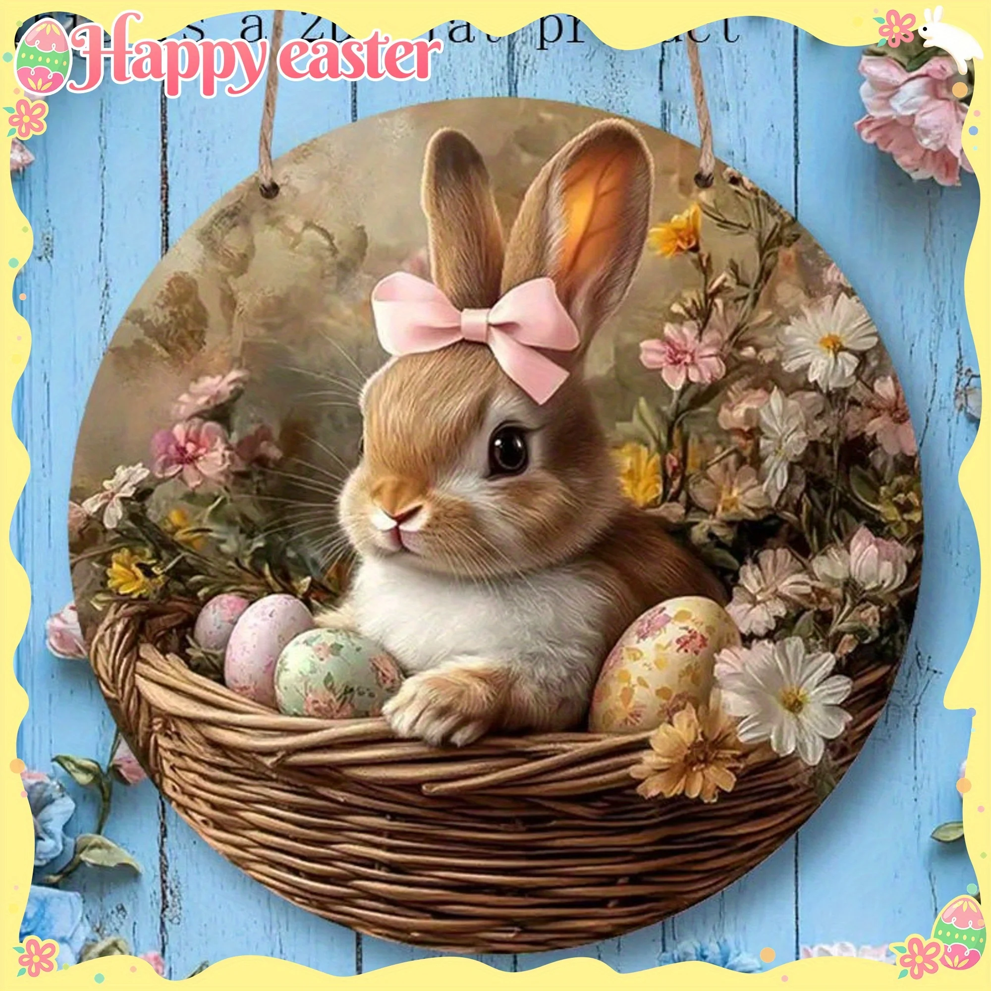 Easter Bunny Hanging Ornament, Multi-functional Decoration, No Electricity or Batteries Required, Suitable for Home, Living Room