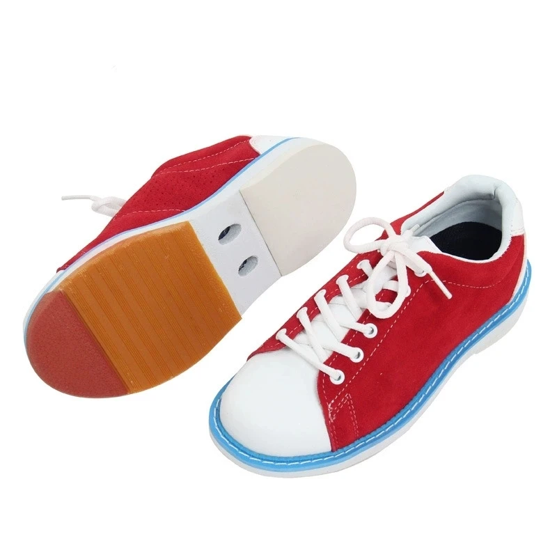 Bowling Shoes - Men's & Women's, Exchangeable Sole, Suede Fabric, Comfortable Inner, Lightweight & Cushioned Sneakers