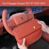 For Changan Deepal S07 S7 2024 2023 Car Seat Gap Crevice Storage Box Cup Phone Key Pocket Bag Leather Auto Interior Accessories