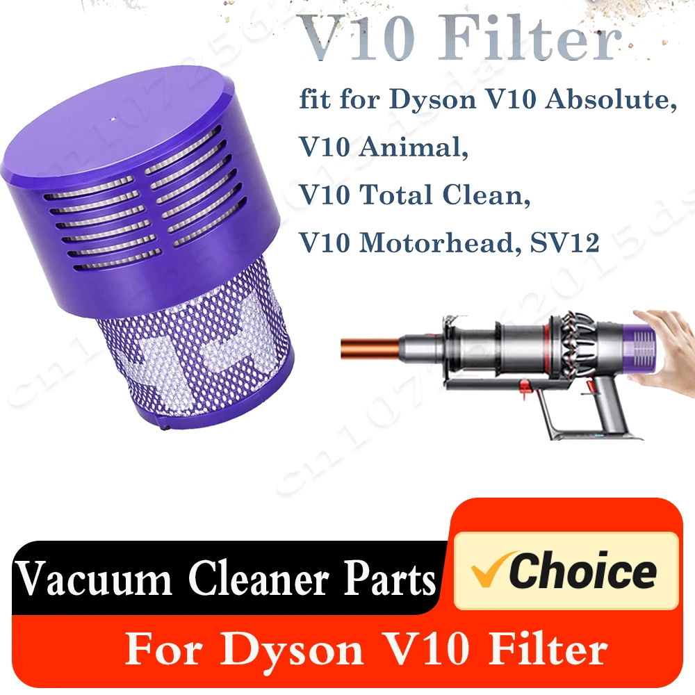 Washable Filter For Filtro Dyson V10 Sv12 Cyclone Animal Absolute Total Clean Cordless Vacuum Cleaner Replace Filter Household