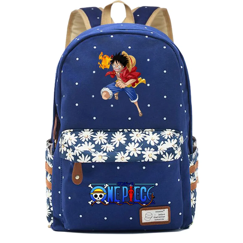 One Piece New Luffy Student Schoolbag Large Capacity Casual and Lightweight Shoulder Pad Waterproof Stain-Resistant Backpack