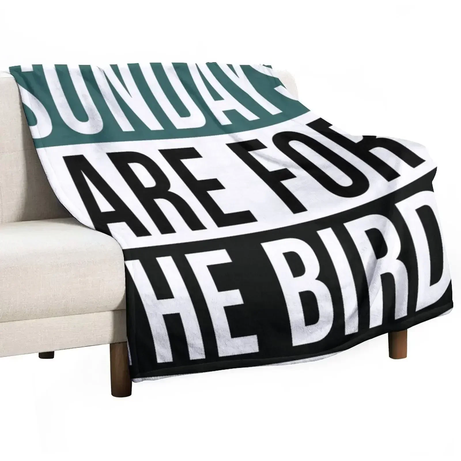 

Sundays are for the Birds Throw Blanket Stain Resistant Cozy Warm Blanket