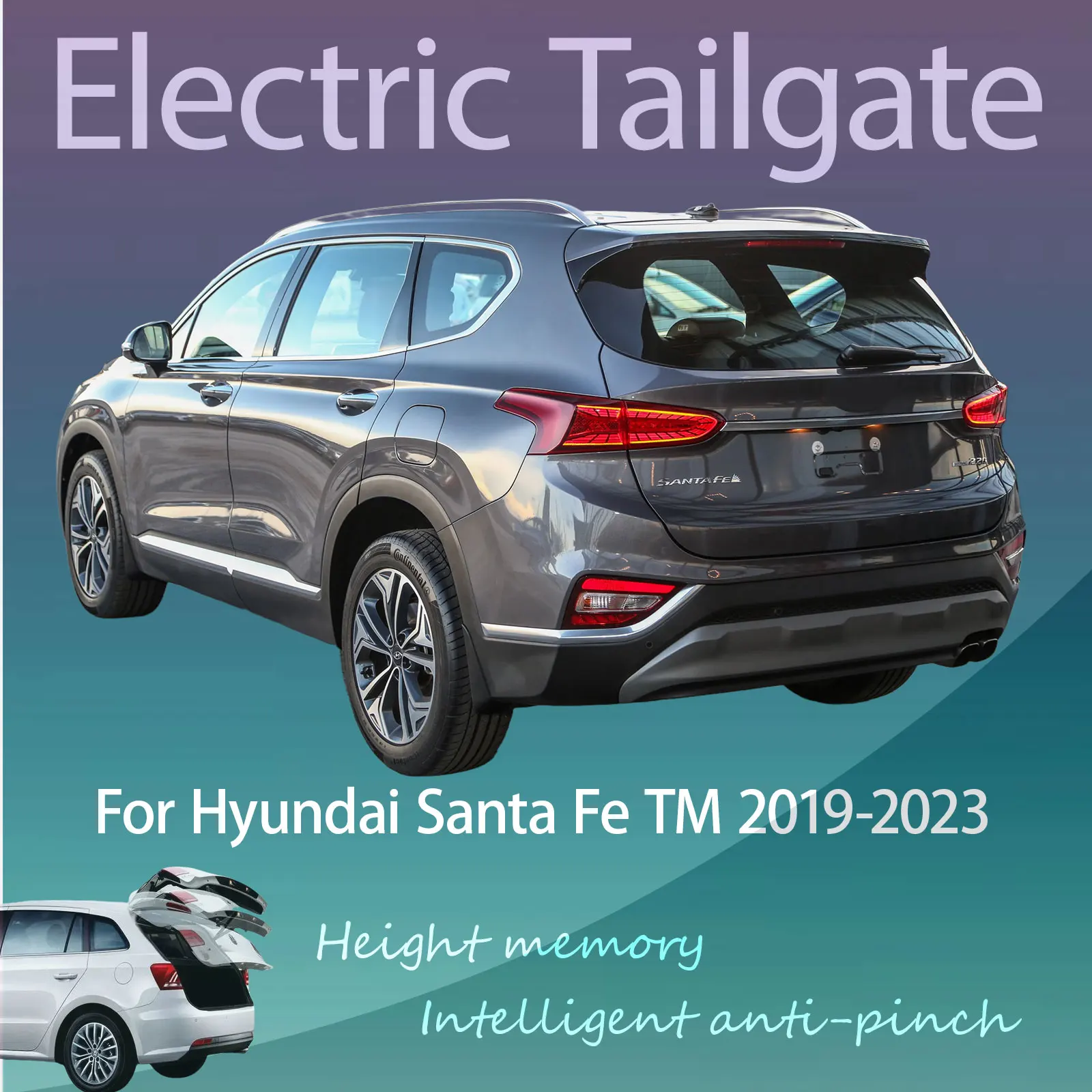 For Hyundai Santa Fe TM 2019-2023 Electric Modified Tailgate Intelligent Height Automatic Lifting Key-Controlled Trunk