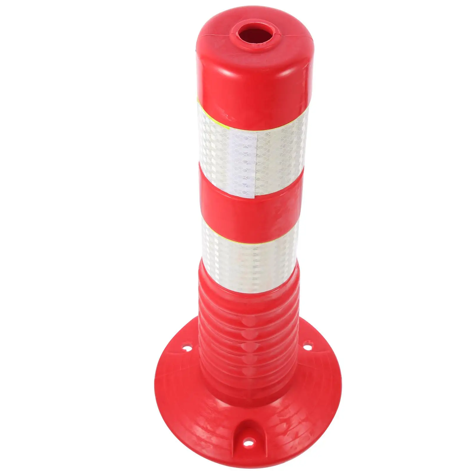 450MM White Red Reflective Crash Column Traffic Facility Supplies Road Safety Isolation Pile Elastic Barricade Sturdy
