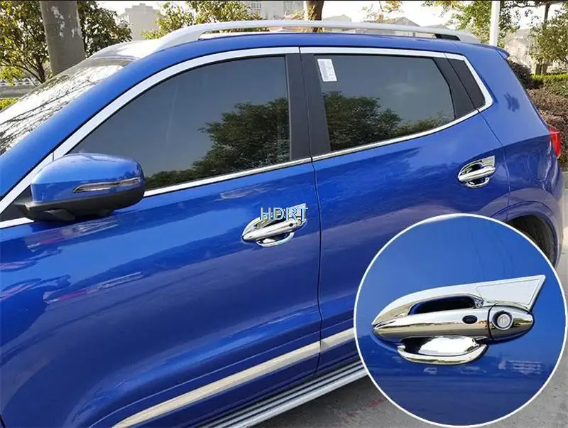 

Car Style ABS Chrome Door Handle Bowl Door handle Protective Decoration Accessories Cover Trim For Chery Tiggo 8 2018 2019 2020