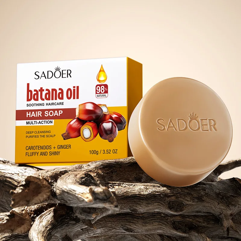 

High Quality Batana Hair Care Soap Care Scalp Burnt Hair Deep Cleansing Shampoo