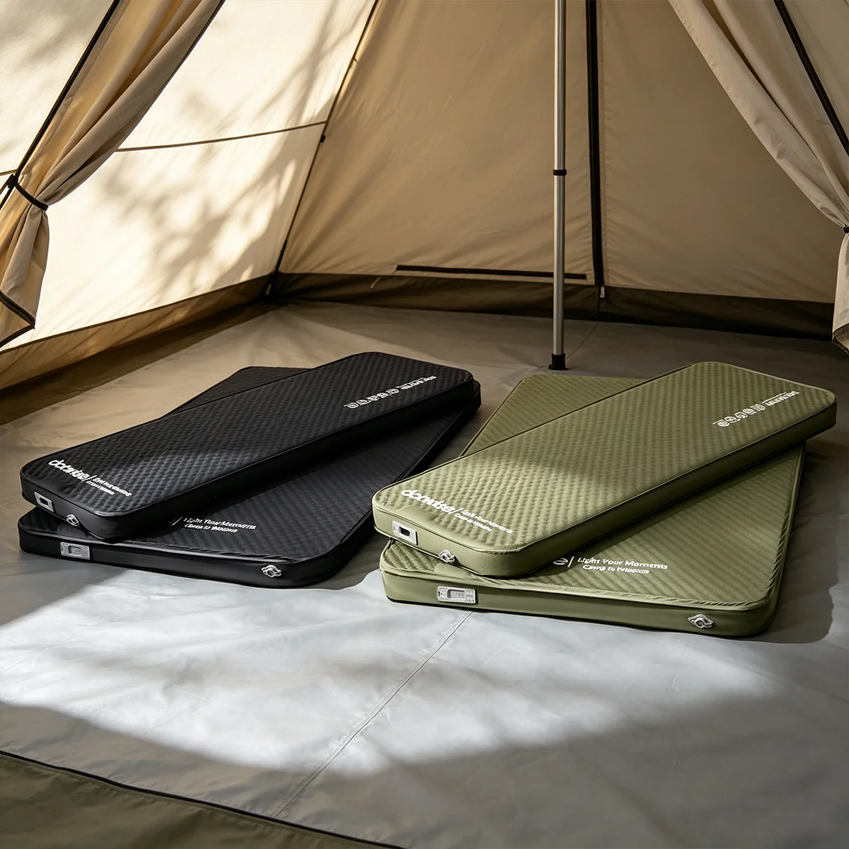 Self Inflating Camping Mattress With Built-in Electric Air Pump Portable Folded Outdoor Sleeping Bed Pad Air Mat Thick 10cm