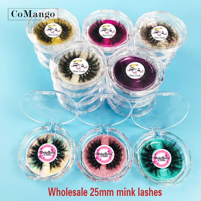 Customized Mink Lashes Label Logo Free Design Fake Eyelashes Private Logo Stickers Wholesale 100Pcs Lash Boxes Packaging Sticker