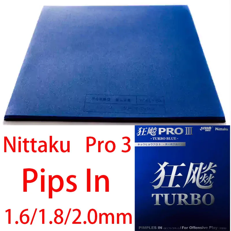 Nittaku Hurricane3 Pro3 Inverted Rubber With Blue Sponge Province National Ping Pong Rubber Inner Energy Table Tennis Rubber