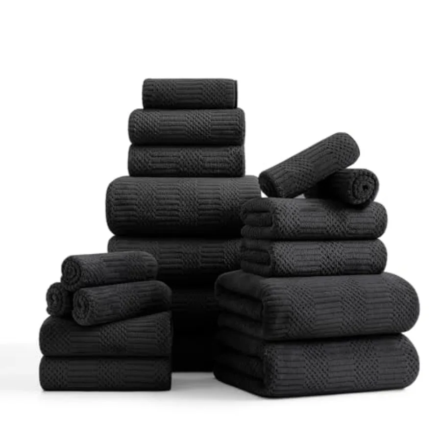 8 Pcs Blk Woven Fam…