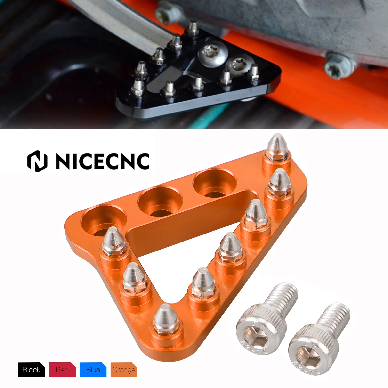 

NICECNC Large Rear Brake Pedal Step Tip For KTM EXC 85 125 150 200 250 300 350 400 450 500 SX SXF EXCF XC XCF XCW XCWF 2004-2015