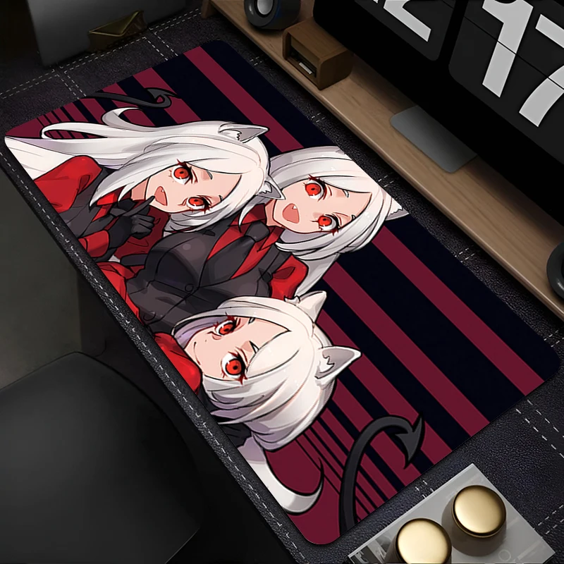 

Mouse Pad PC Accessories Cartoon Keyboard Pad Office Desk Mat Anti Slip Mousepad H-helltaker Natural Rubber Gaming Extended Pad