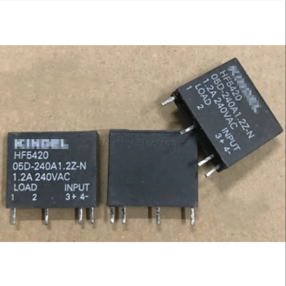 

Free shipping 10pcs/lot KINDEL HF5420 05D-240A1.2Z-N 4PIN Relay