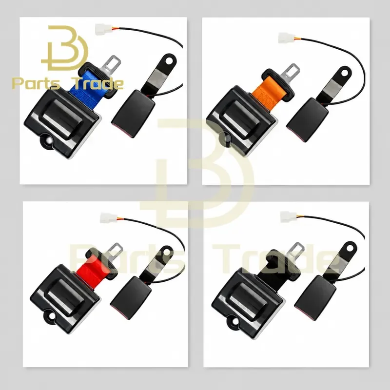 Universal 1.8m Golf Cart Bus Forklift Seat Belt Emergency Locking Two Point Automatic Retractable Safety Belt Cover with