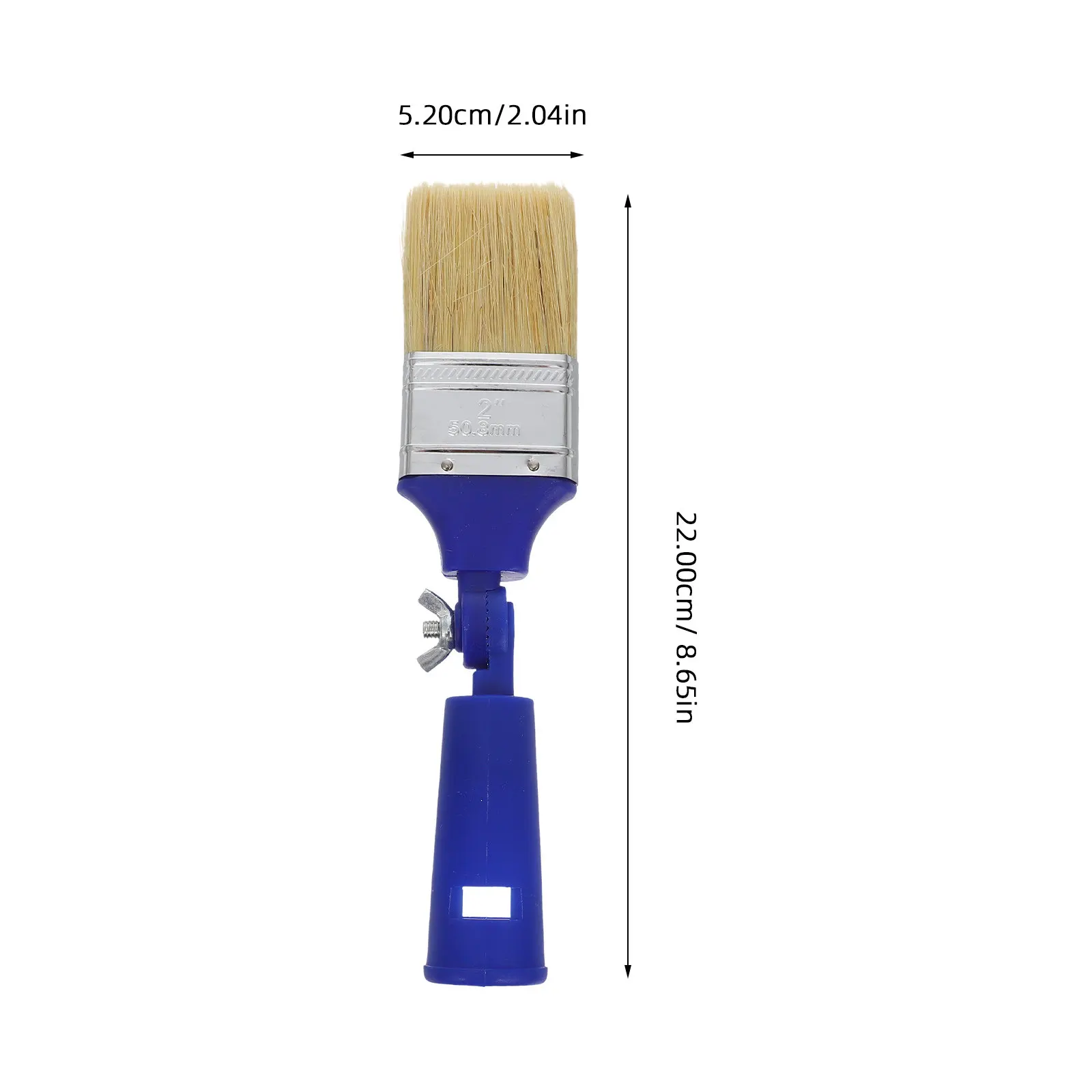 2 Inch Adjustable Oil Acrylic Paddle Paint Brush Household Flat Tip Paintbrush for Walls Furniture No Dead Angle Painting Tool