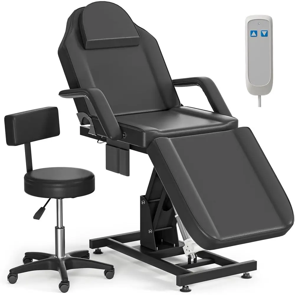 

Durable 440lb Capacity Electric Massage & Tattoo Chair with Remote Control for Salons and Estheticians
