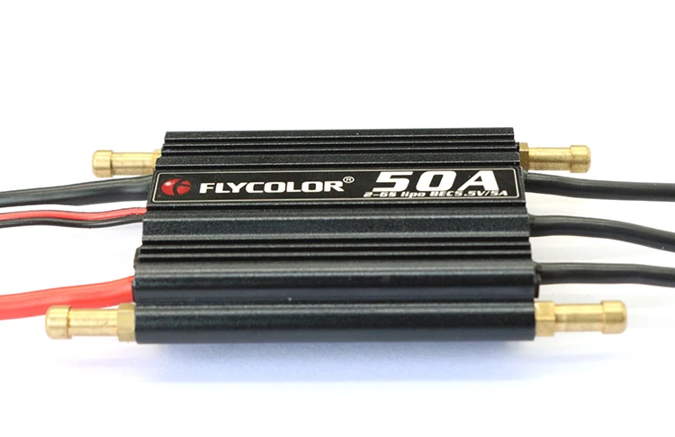Flycolor ESC Geschwindigkeitsregler 150A 120A 90A 70A 50A Bürstenloser ESC mit 2-6S Lipo BEC 5,5V/5A für RC-Boote F21267/71F – Detail 10