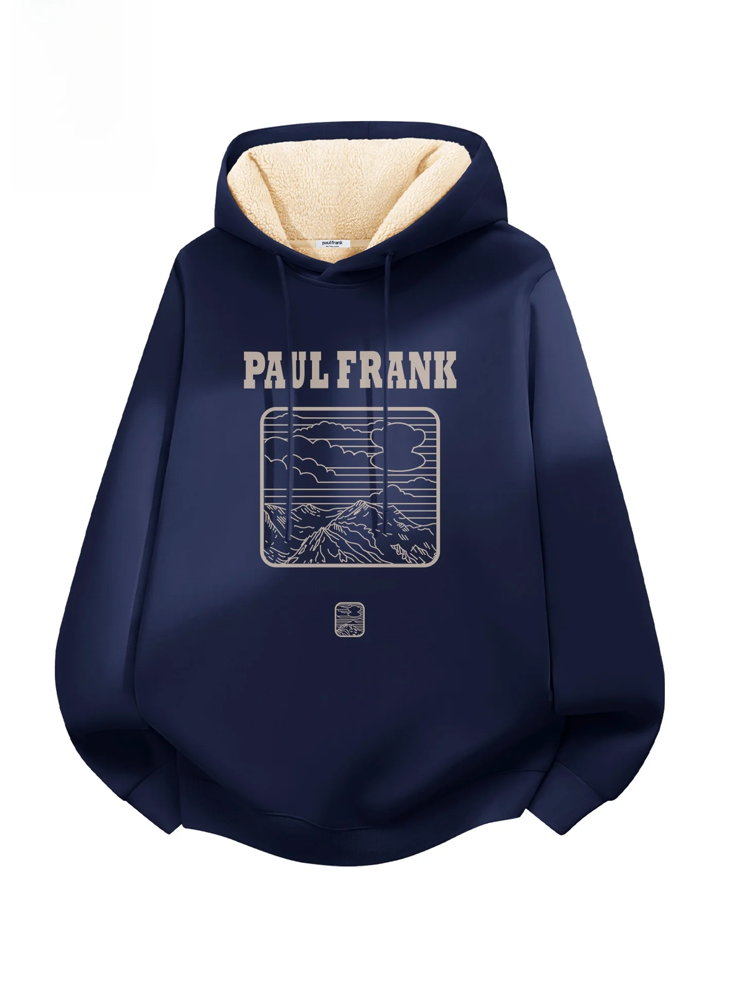 

Oversize Hoodie Fce Lined Men's Winter Casual Sweatirt American Retro Large Monkey Face Design Cotton Polyester