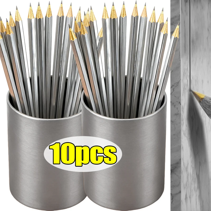 10/1x Carbide Scriber Pens Single Head Alloy Scribe Pen Woodworking Lettering Hand Tool for Metal Wood Glass Tile Cutting Marker