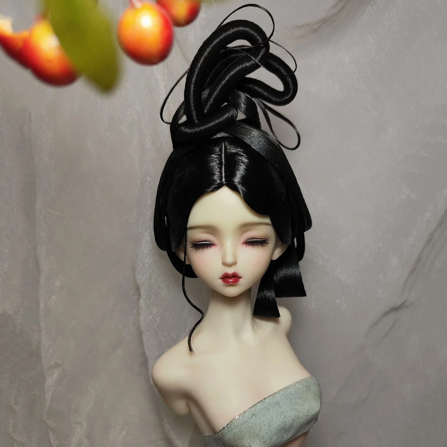 

1/4 1/3 Scale Ancient Costume BJD Doll Wigs Chinese Hanfu Vintage Hair Fairy Wig For MSD SD13 Big Girl SSDF Accessories A2029