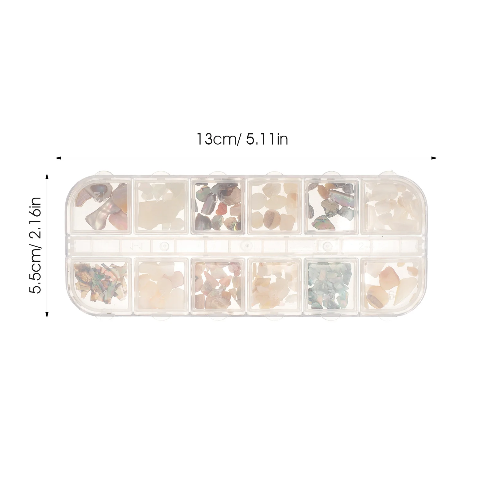 1박스 네일 아트 조개 참 장식 불규칙한 조개 조각 다채로운 네일 장식 DIY 매니큐어 파티 프로모션 네일용