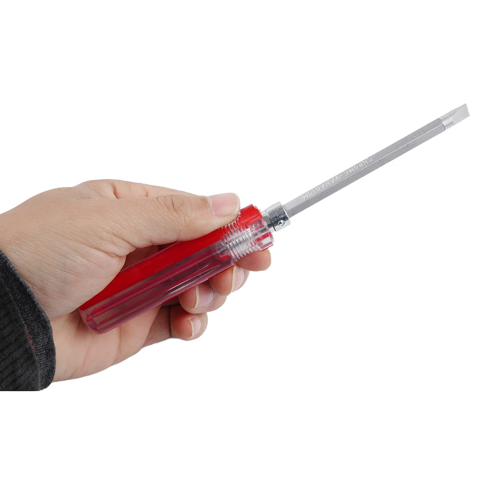 1PC 175mm śrubokręt 2 strony podwójna głowica wkrętaki krzyżowe płaskie końcówka magnetyczna śrubokręt Remover naprawa narzędzia ręcznego